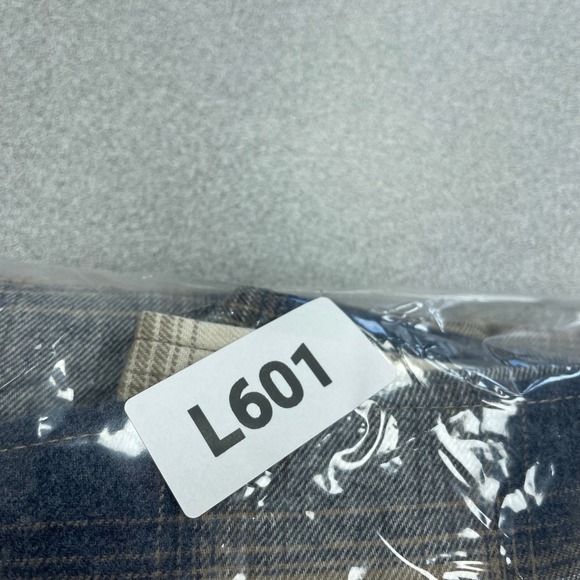 NEW Weatherproof Vintage Men's XXLT Flannel Shirt Tall Blue Plaid Button Down - Picture 9 of 9